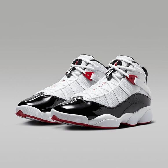 Jordan 6 Rings (White/Black-Varsity Red). SIZE 9 - 322992-164 - Picture 1 of 8